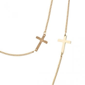 Layered Cross Necklace