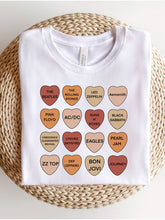 TANS Rock and Roll Classics 12 Hearts Graphic Tee