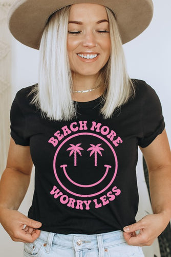 Beach More Worry Less Tee