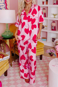 Classic Heart Valentines Pajama Set