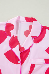 Classic Heart Valentines Pajama Set