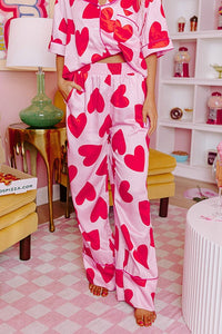 Classic Heart Valentines Pajama Set