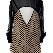 Chevron print top