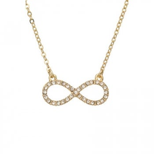 Rhinestone Infinity Necklace