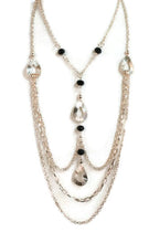 Rosegold Teardrop Necklace & Earring Set